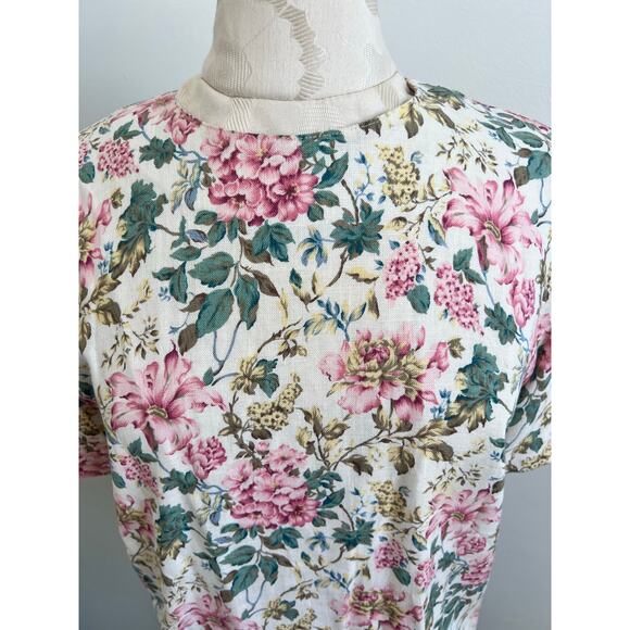 Tanner Collection Vintage Romantic Floral Print Blouse Size 12 - Picture 2 of 9